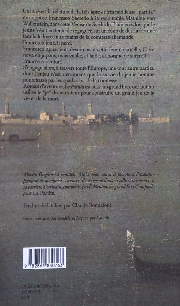 Livre La Partita - Alberto Ongaro (Livre d'occasion) - ISBN 2865830764