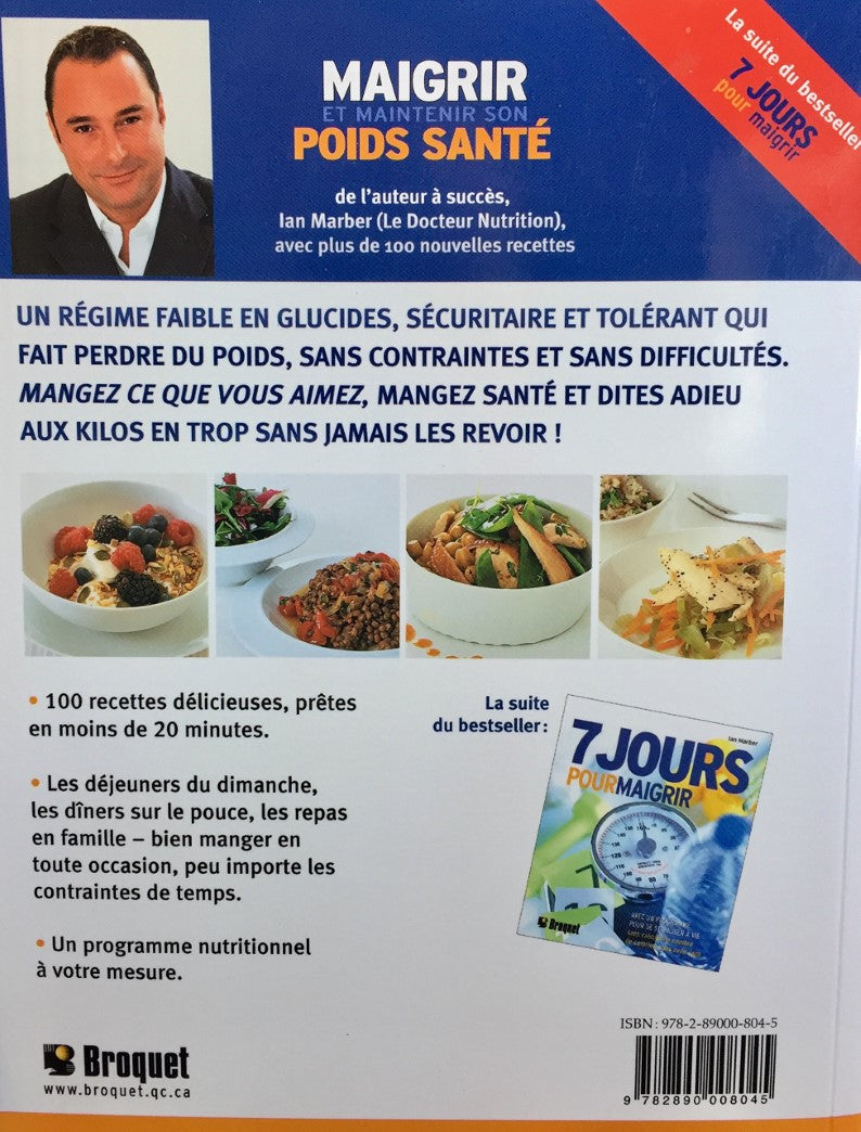 Livre Maigrir et maintenir son poids santé - Ian Marber (Livre d'occasion) - ISBN 2890008045