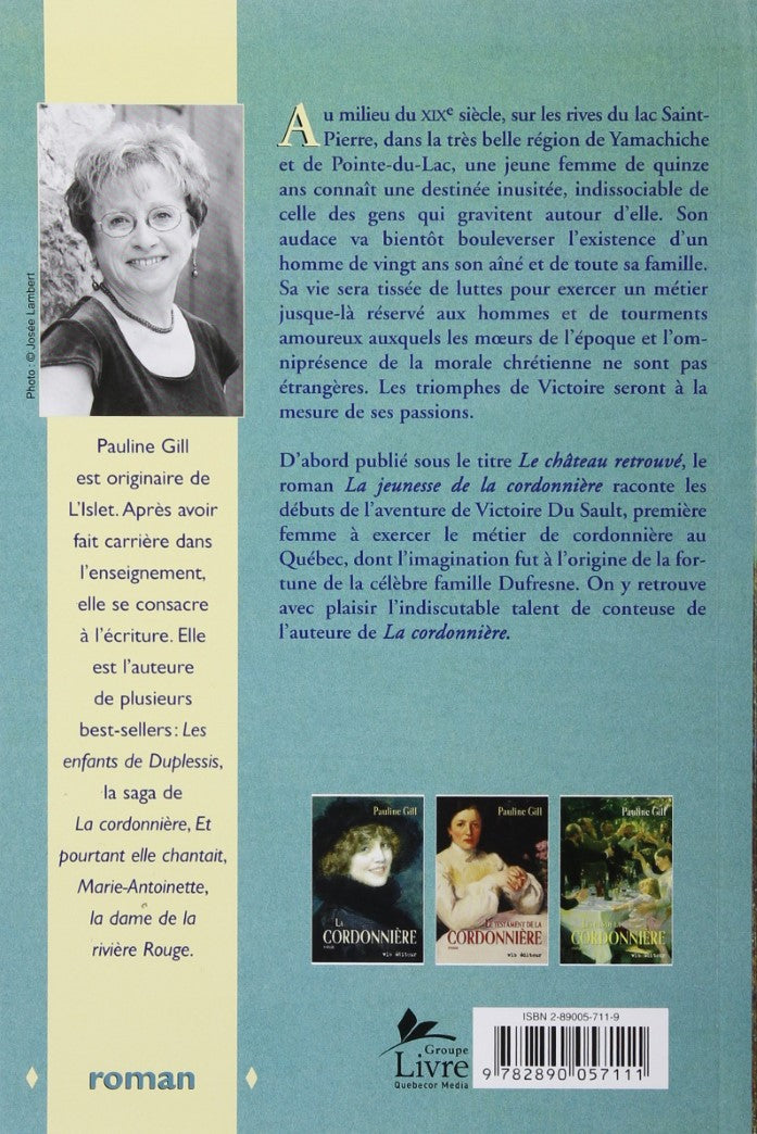 Livre La jeunesse de la cordonnière - Pauline Gill (Livre d'occasion) - ISBN 2890057119