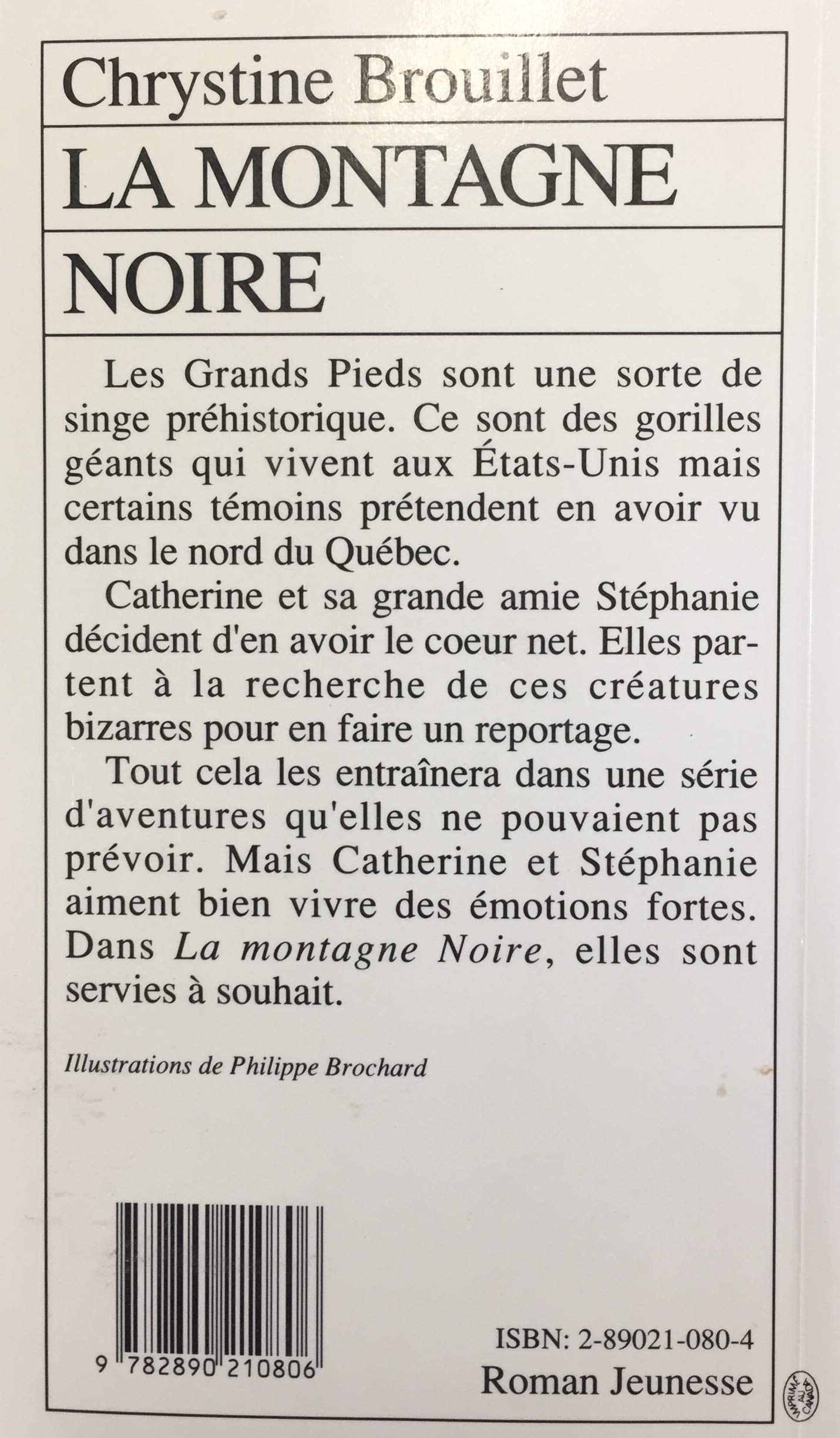 Livre RJ # 14 : La montagne noire (Chrystine Brouillet) (Livre d'occasion) - ISBN 2890210804