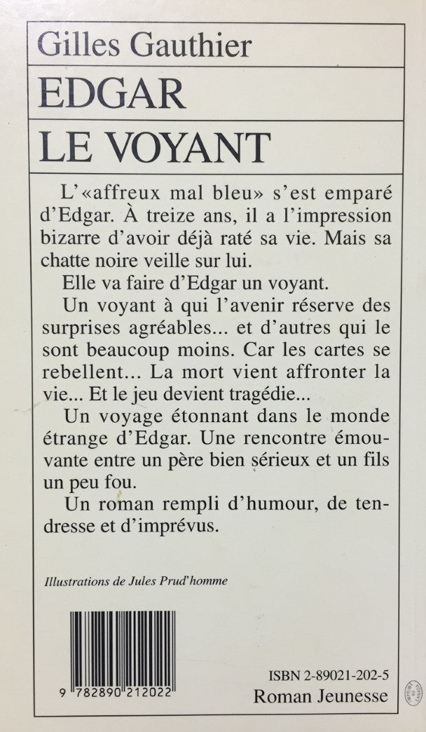 Livre RJ # 50 : Edgar le voyant (Gilles Gauthier) (Livre d'occasion) - ISBN 2890212025