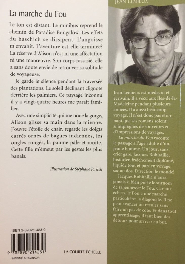 Livre La Marche du Fou - Jean Lemieux (Livre d'occasion) - ISBN 2890214230