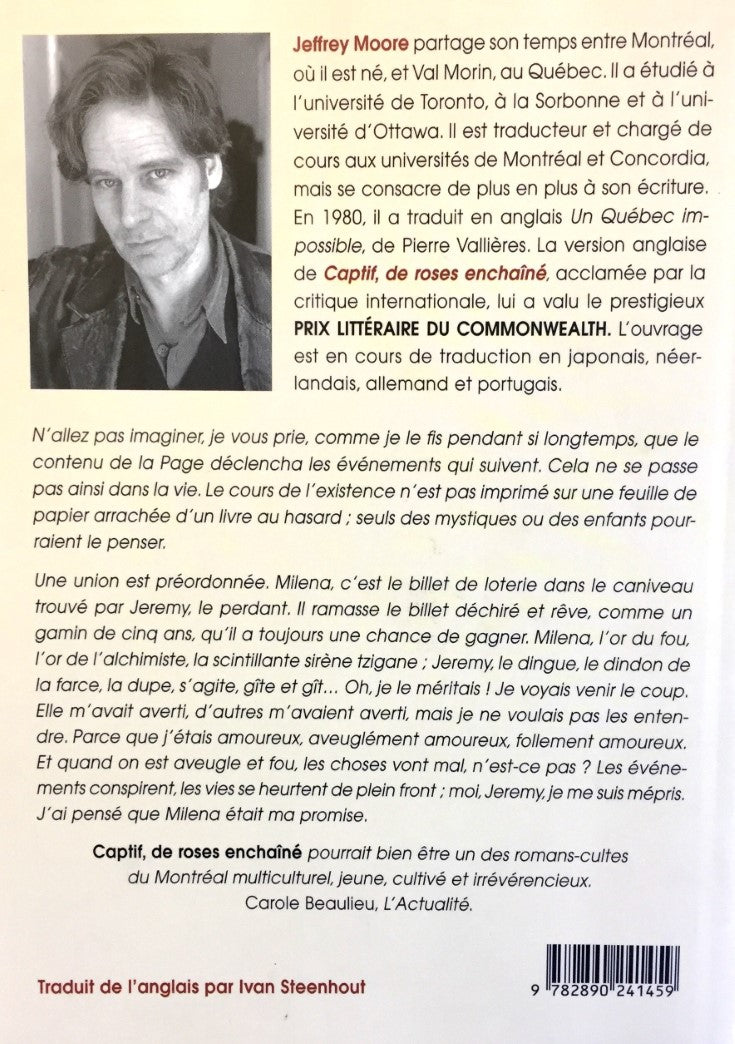 Livre Captif, de roses enchaîné - Jeffrey Moore (Livre d'occasion) - ISBN 2890241459