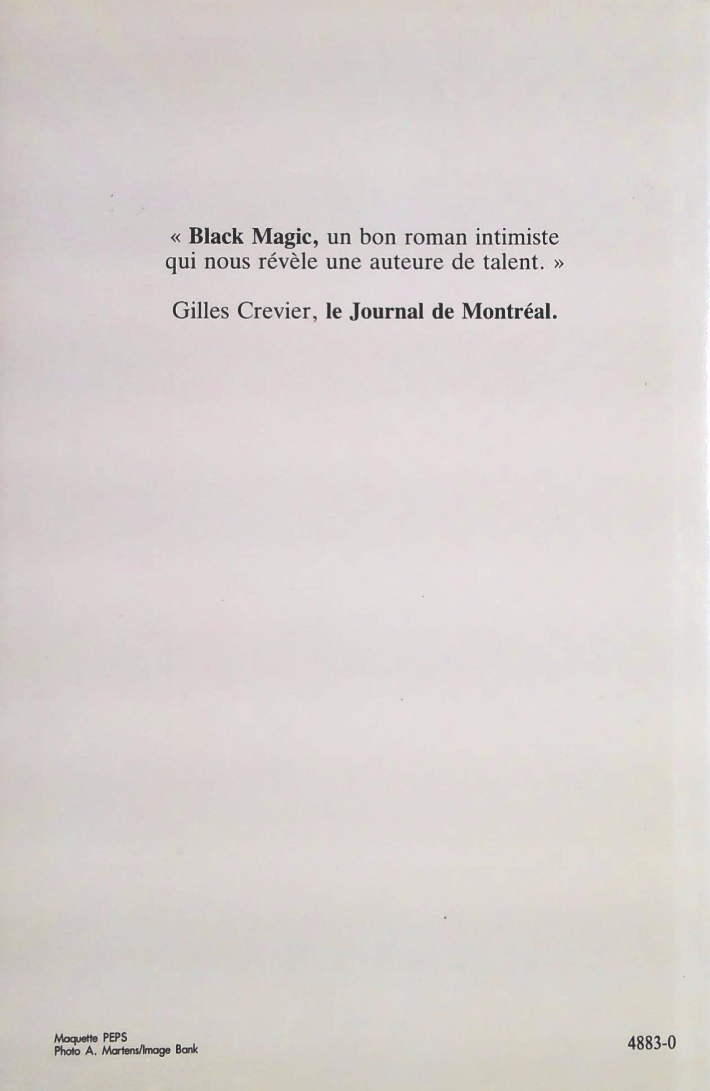 Livre Black magic - Rachel Fontaine (Livre d'occasion) - ISBN 2890263401
