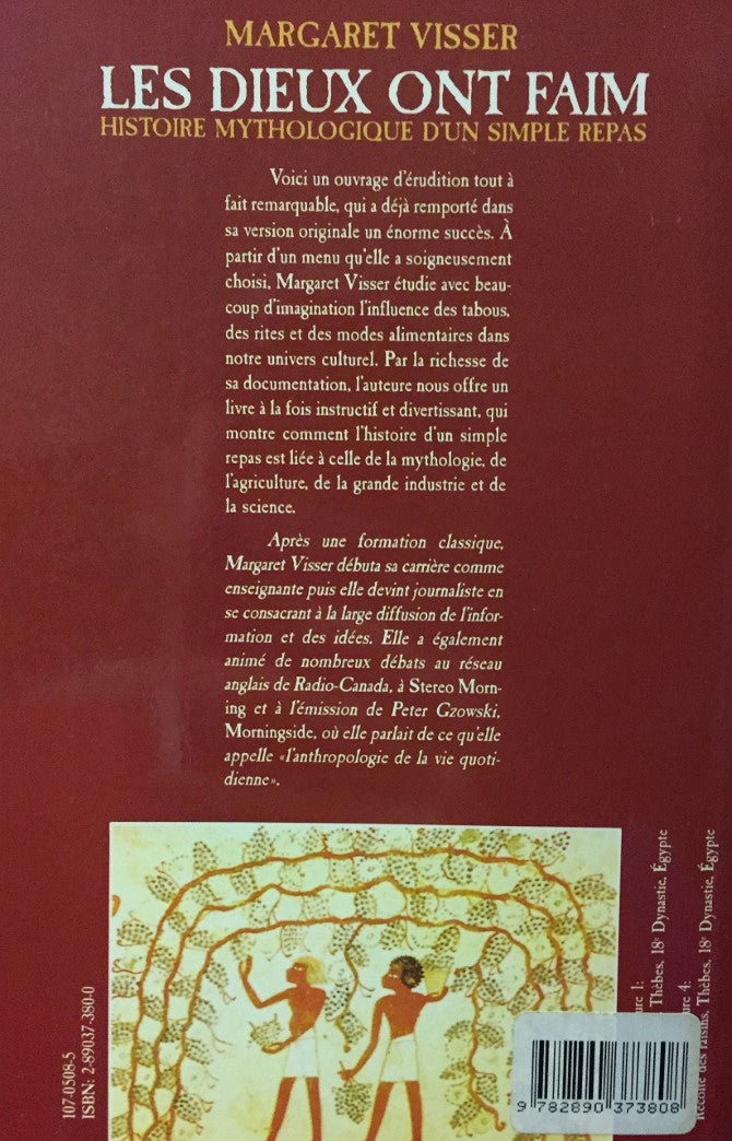 Livre Les dieux ont faim : histoire mythologique d'un simple repas - Margaret Visser (Livre d'occ...