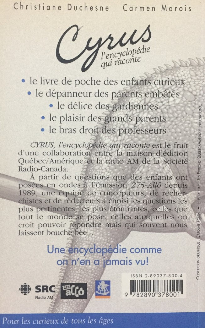 Cyrus : L'encyclopédie qui raconte # 6 (Christiane. Duchesne)