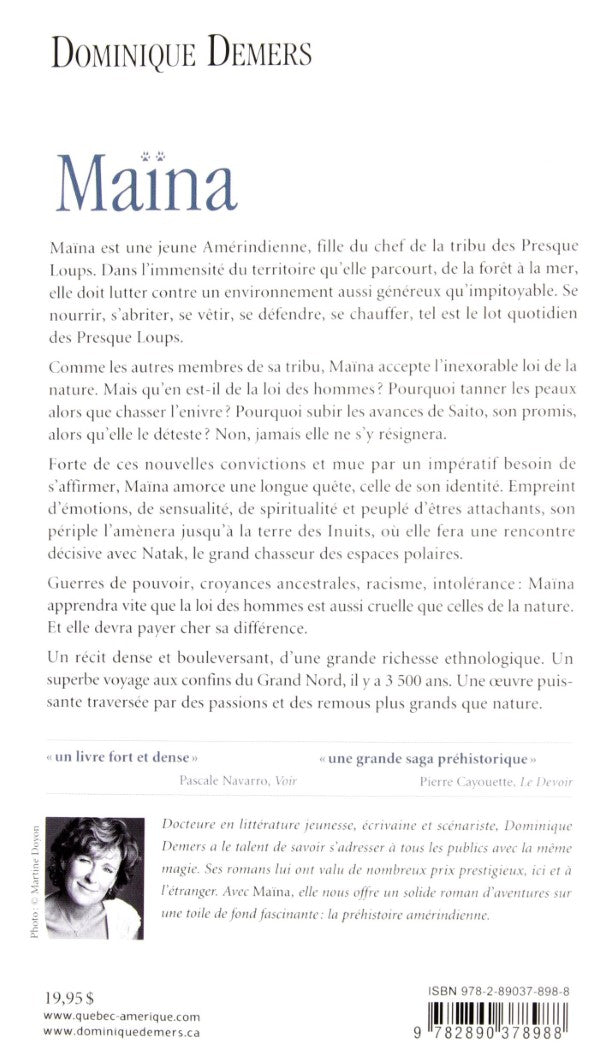 Livre Maïna (Dominique Demers) (Livre d'occasion) - ISBN 2890378985