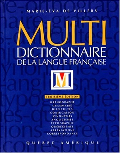 Livre Multi Dictionnaire de la langue française - Marie-Éva De Villiers (Livre d'occasion) - ISBN...