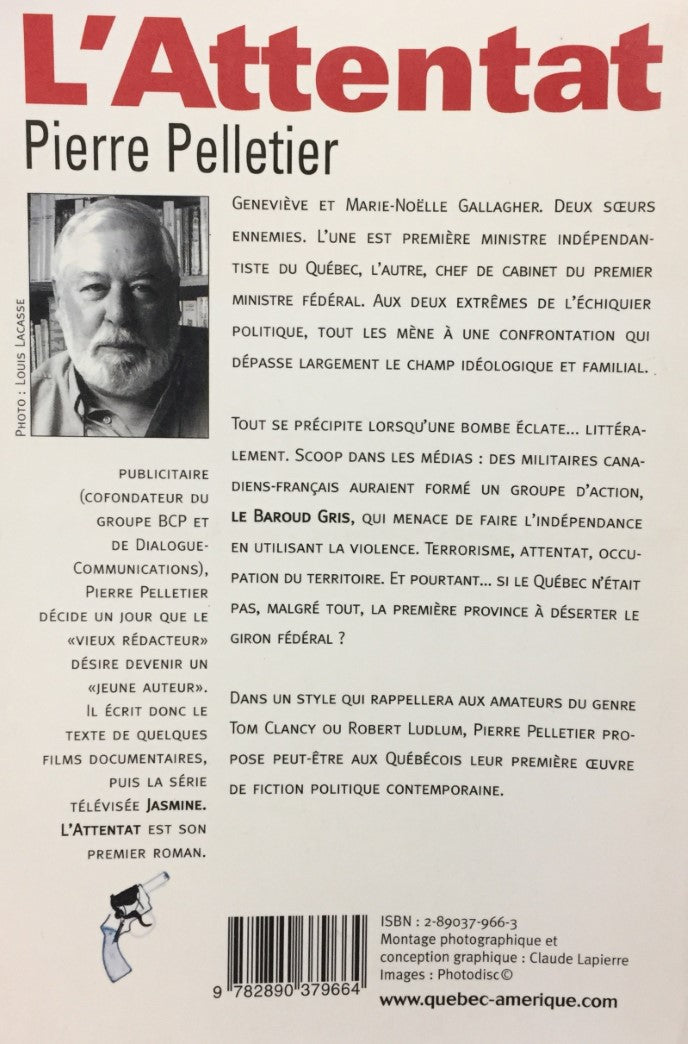 Livre L'attentat (Pierre Pelletier) (Livre d'occasion) - ISBN 2890379663