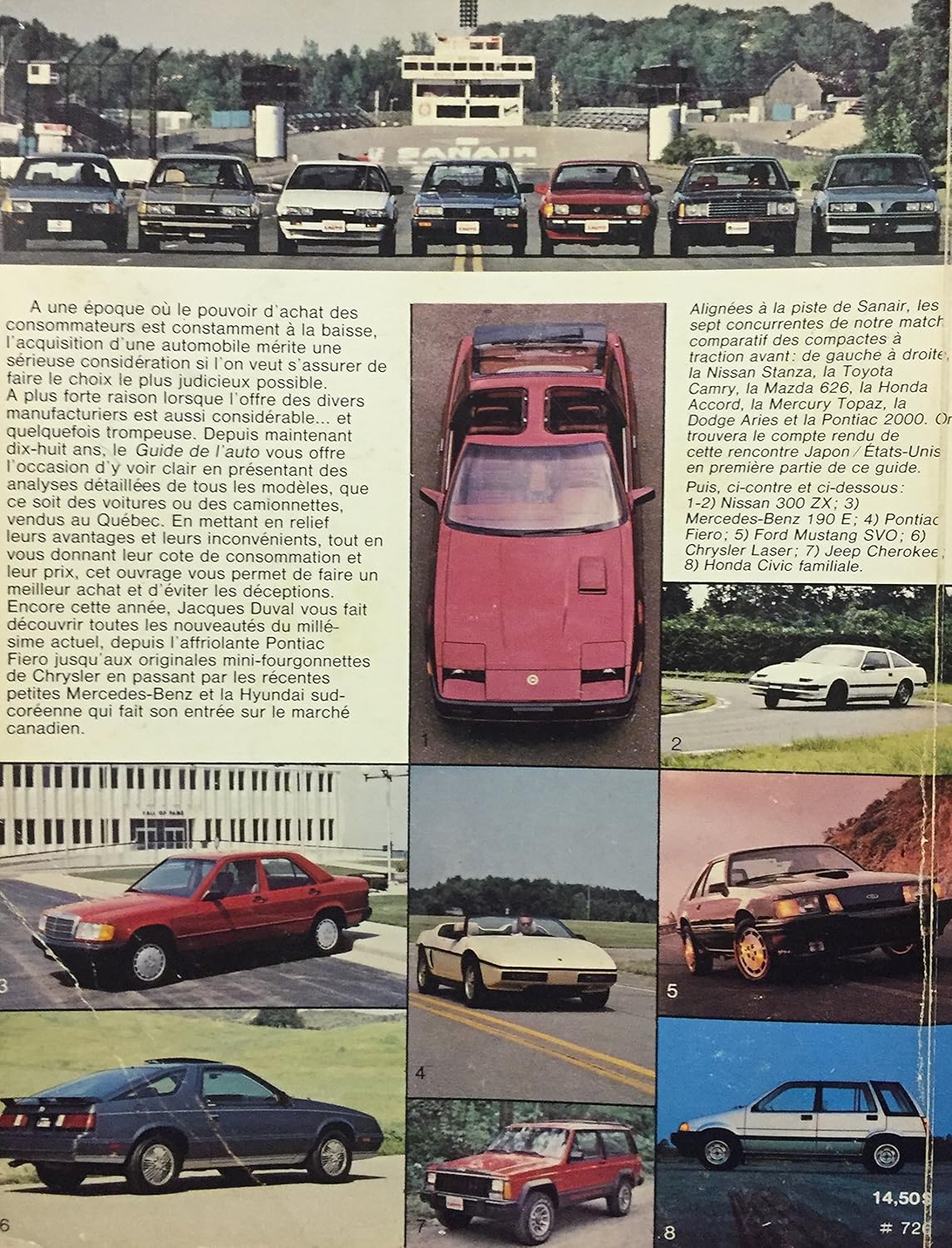 Livre Le guide de l'auto 84 - Jacques Duval (Livre d'occasion) - ISBN 2890431096