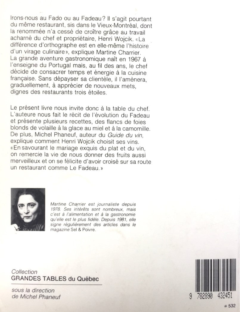 Livre Le Fadeau - Martine Charrier (Livre d'occasion) - ISBN 2890432459