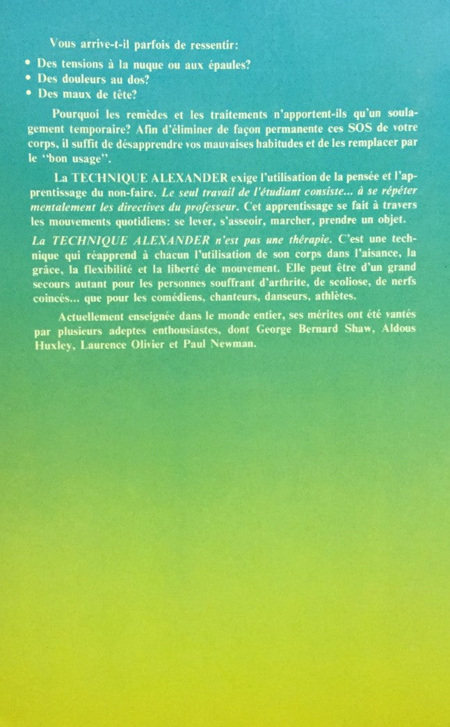 Livre Réapprendre les gestes de votre corps pour son bien-être - Judith Stransky (Livre d'occasio...