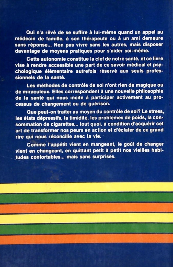 Livre Self-Control : Guide pratique des méthodes de contrôle de soi - Claude Marcotte (Livre d'oc...