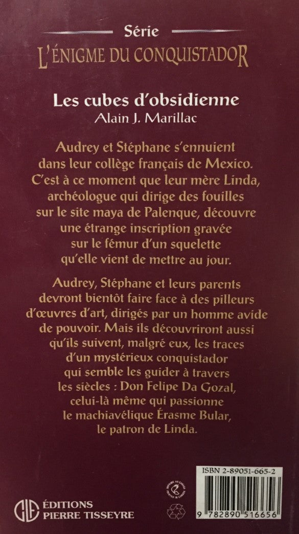 Livre Les cubes d'obsidienne - Alain J. Marillac (Livre d'occasion) - ISBN 2890516652