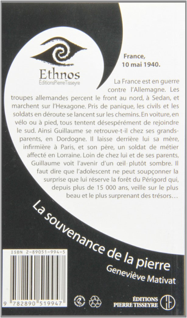 Livre La souvenance de la pierre - Geneviève Mativat (Livre d'occasion) - ISBN 2890519945