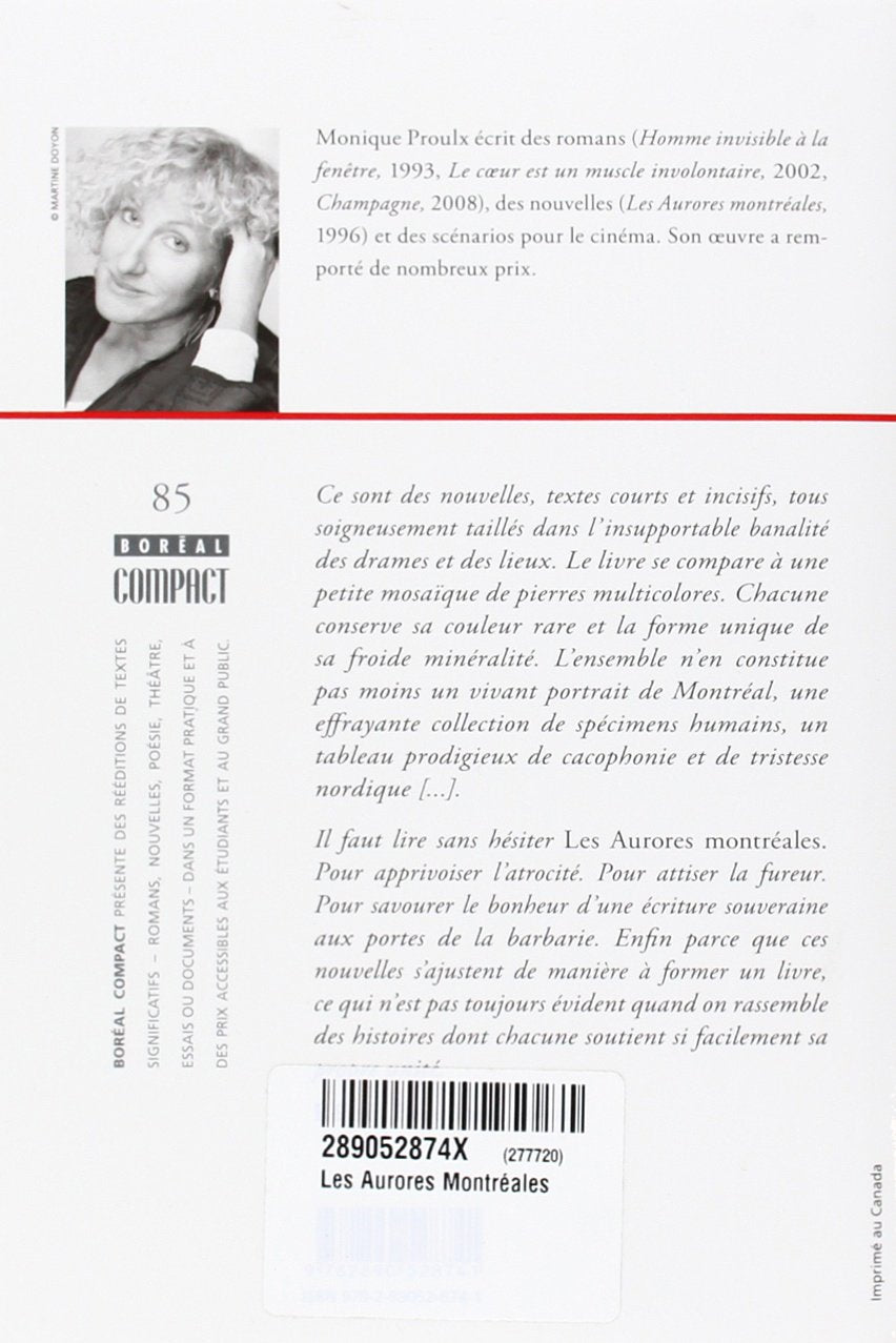 Livre Les aurores Montréales - Monique Proulx (Livre d'occasion) - ISBN 289052874X