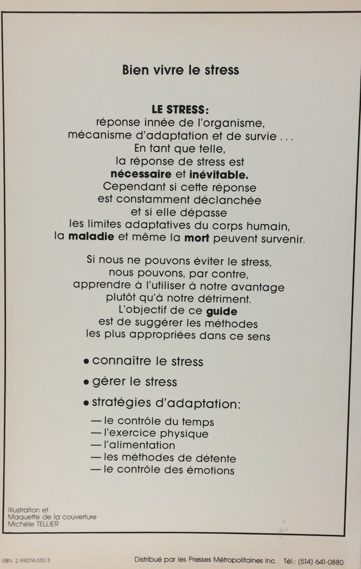 Bien vivre le stress (Francine Boucher)