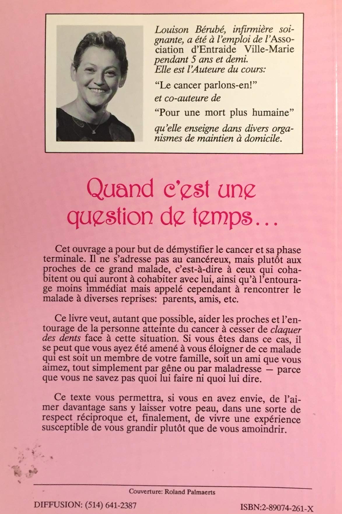 Livre Quand c'est une question de temps... - Louison Bérubé (Livre d'occasion) - ISBN 289074261X