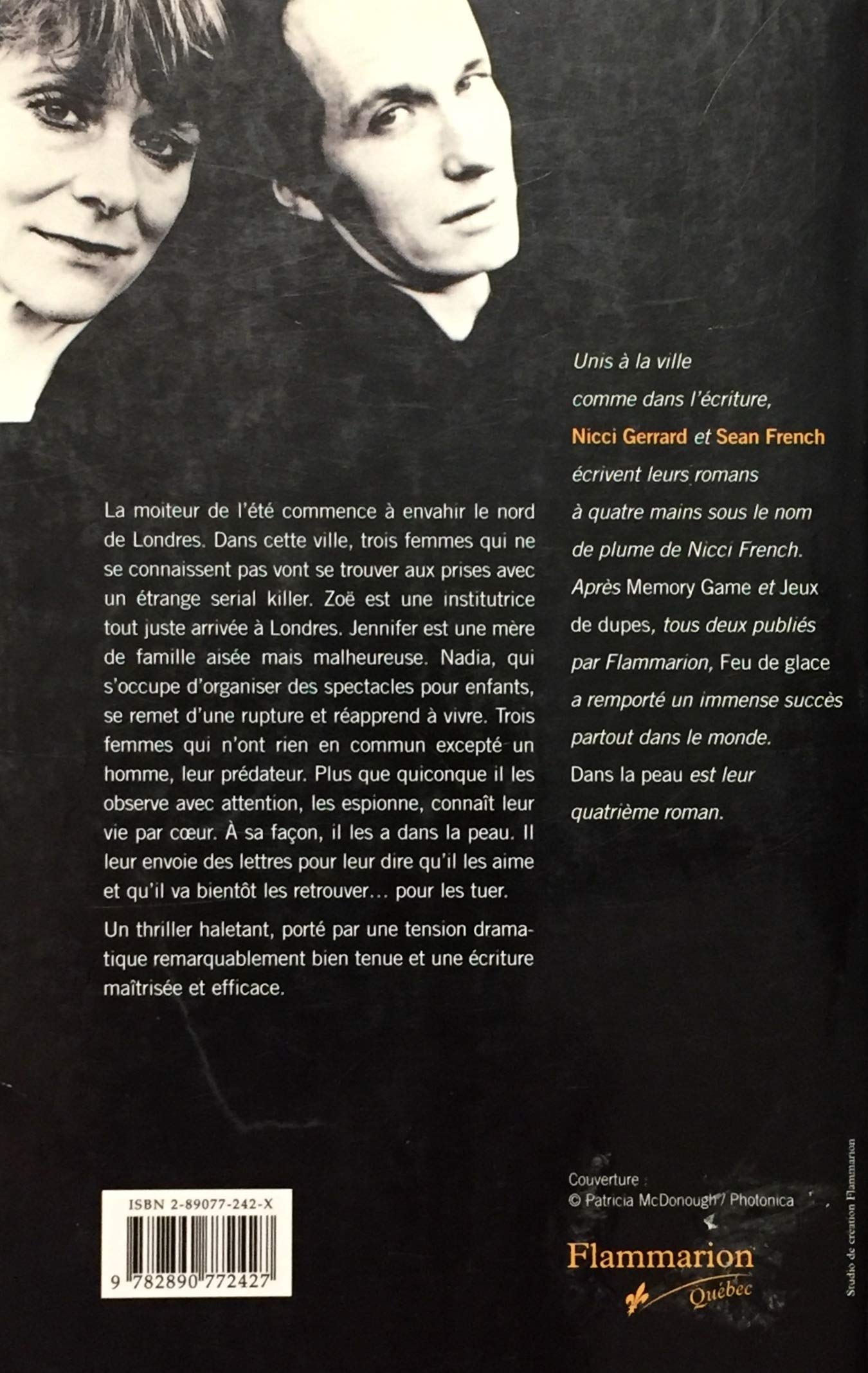 Livre Dans la peau - Nicci French (Livre d'occasion) - ISBN 289077242X