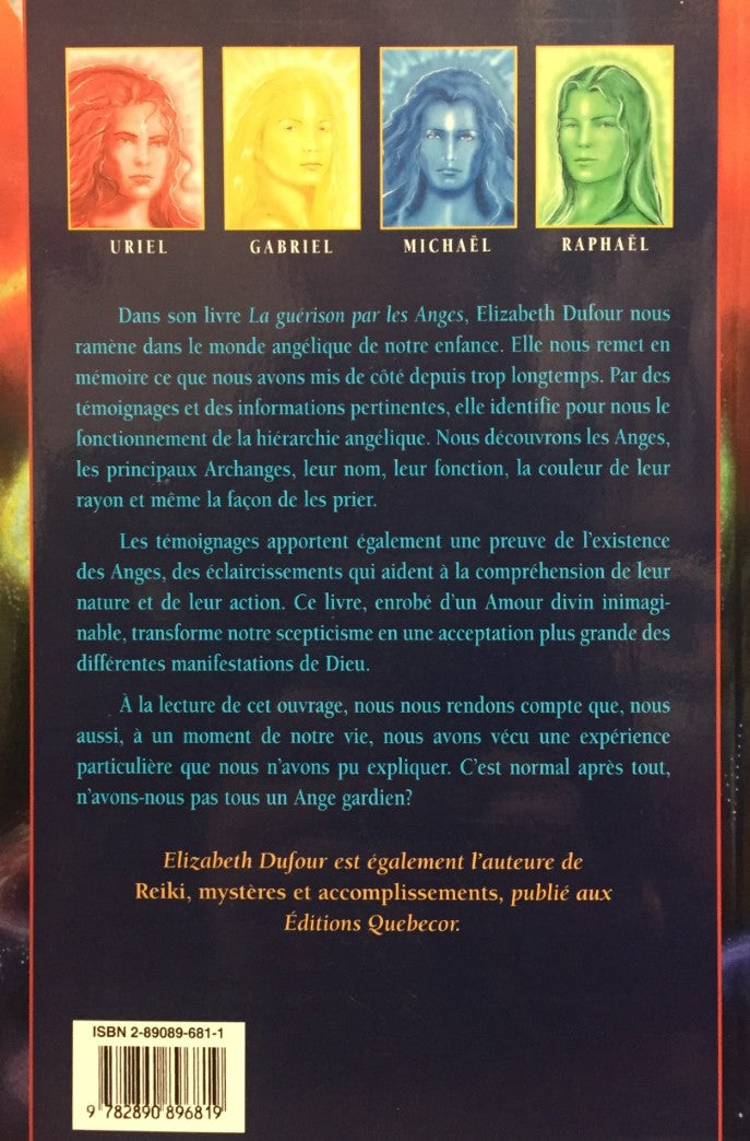 Livre La guérison par les anges (Elizabeth Dufour) (Livre d'occasion) - ISBN 2890896811