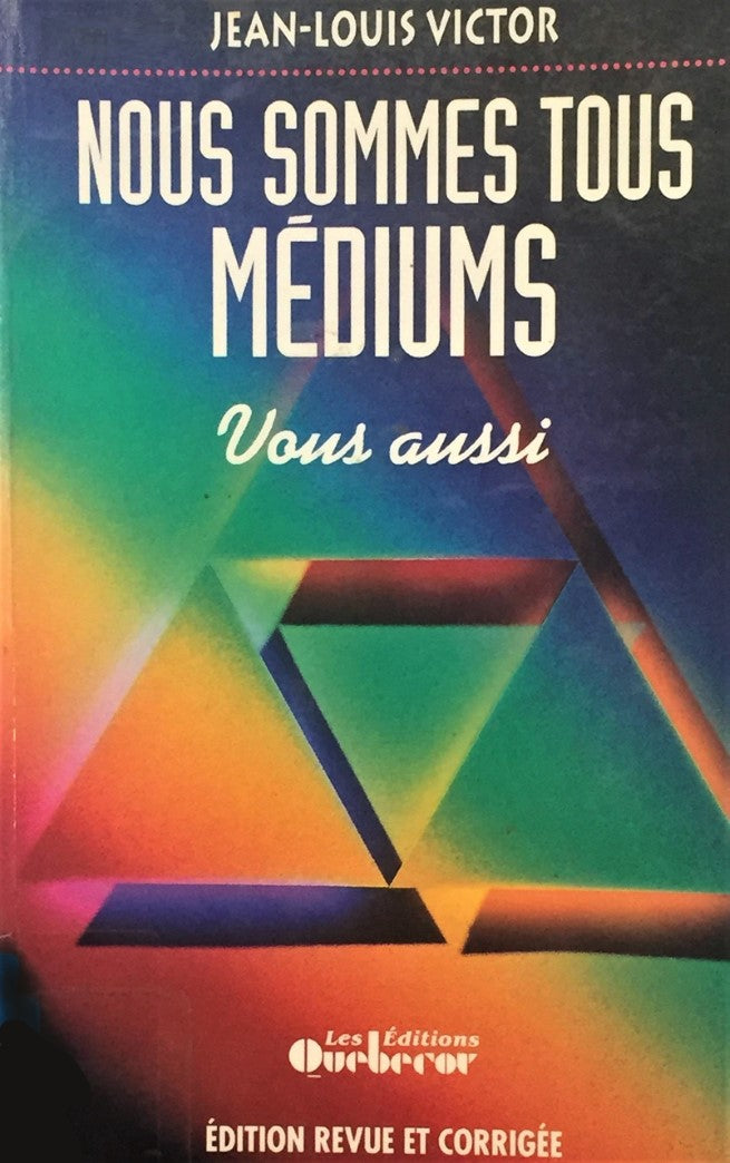 Livre ISBN 289089732X Nous sommes tous médiums : Vous aussi (Jean-Louis Victor)