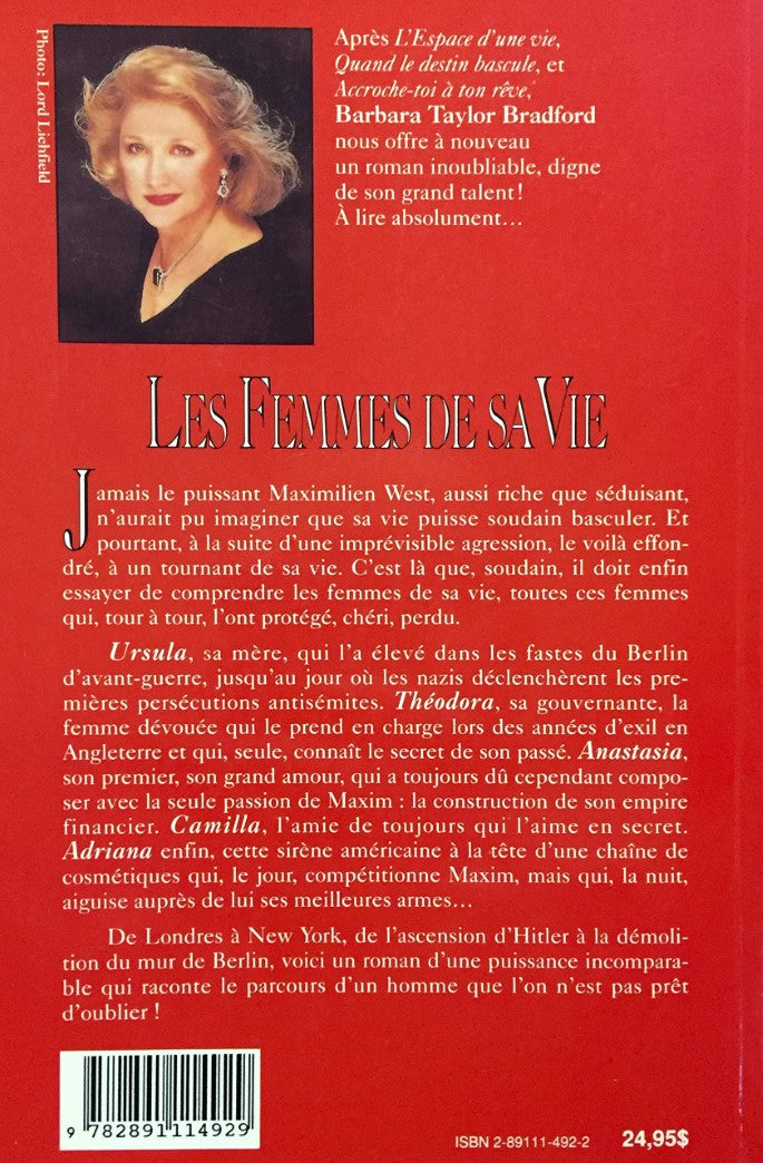 Livre Les femmes de sa vie - Barbara Taylor Bradford (Livre d'occasion) - ISBN 2891114922