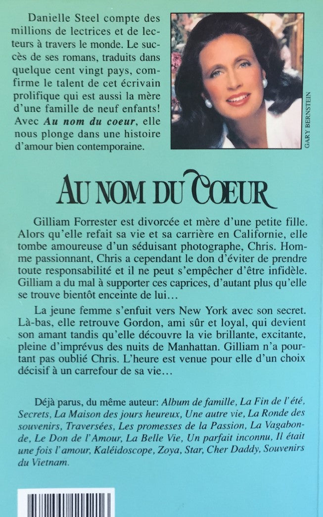 Livre Au nom du coeur (Danielle Steel) (Livre d'occasion) - ISBN 289111521X