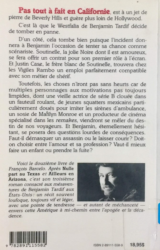 Livre Pas tout à fait en Californie - François Barcelo (Livre d'occasion) - ISBN 2891115589