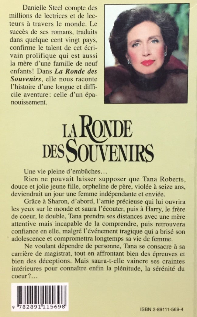 Livre La ronde des souvenirs - Danielle Steel (Livre d'occasion) - ISBN 2891115694