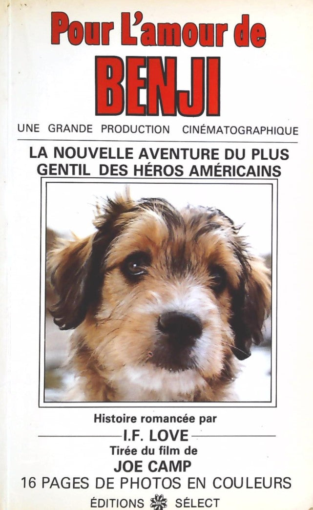 Livre ISBN 2891320042 Pour l'amour de Benji (I.F. Love)