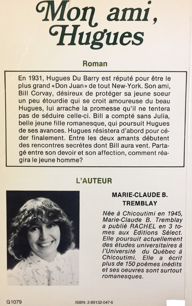 Mon ami, Hugues (Marie-Claude B. Tremblay)