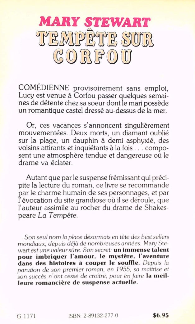 Tempête sur corfou (Mary Stewart)