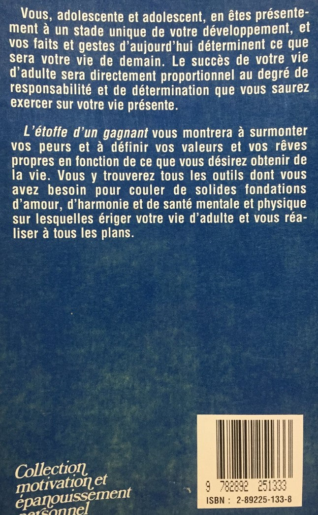 Livre L'étoffe d'un gagnant - Dave Grant (Livre d'occasion) - ISBN 2892251338