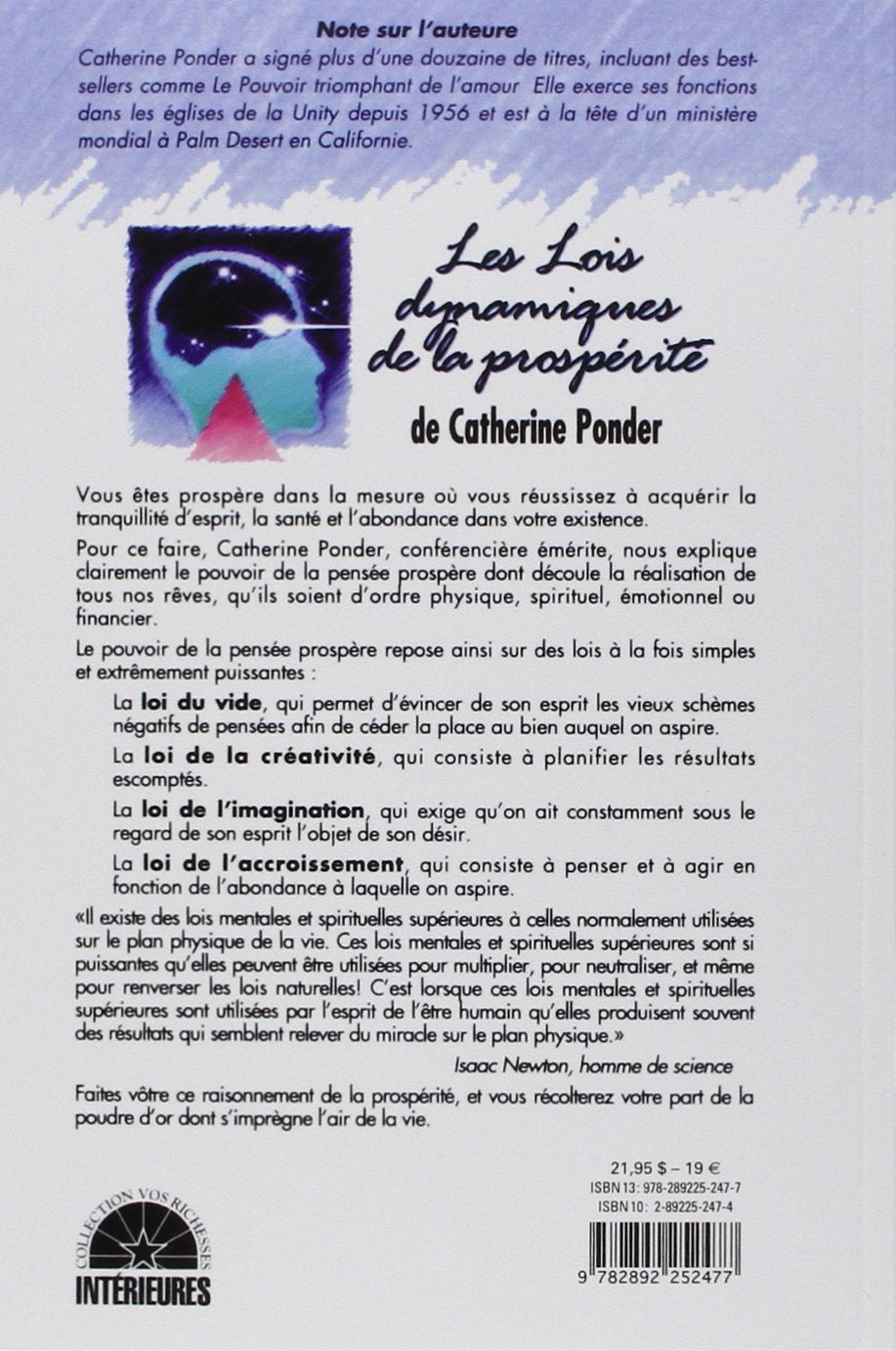 Livre Les lois dynamiques de la prospérité (Catherine Ponder) (Livre d'occasion) - ISBN 2892252474