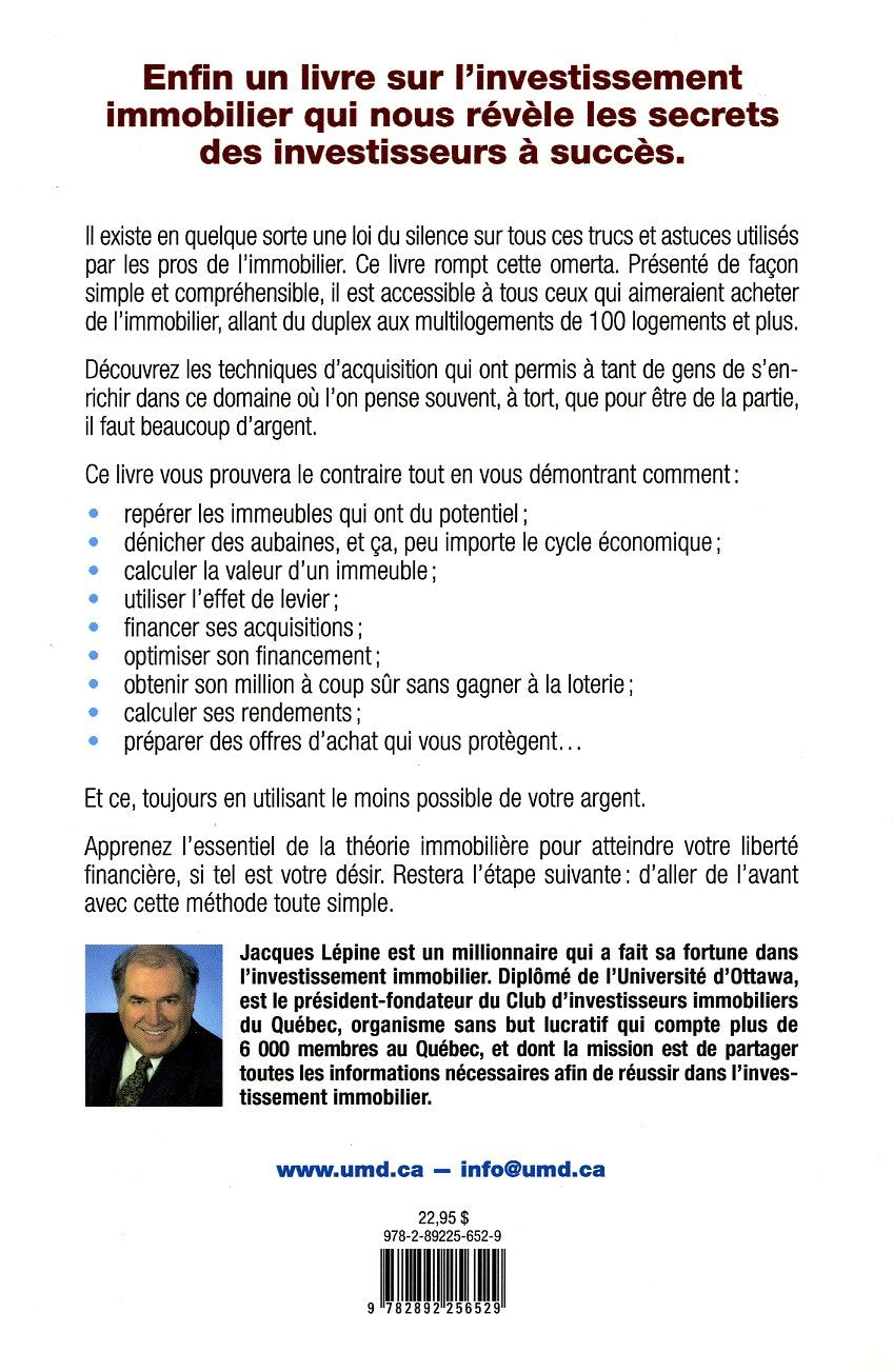 Livre L'indépendance financière grâce à l'immobilier (Jacques Lépine) (Livre d'occasion) - ISBN...