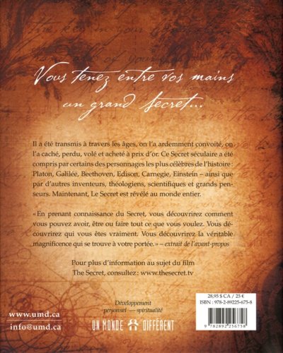 Livre The Secret - Rhonda Byrne (Livre d'occasion) - ISBN 2892256755