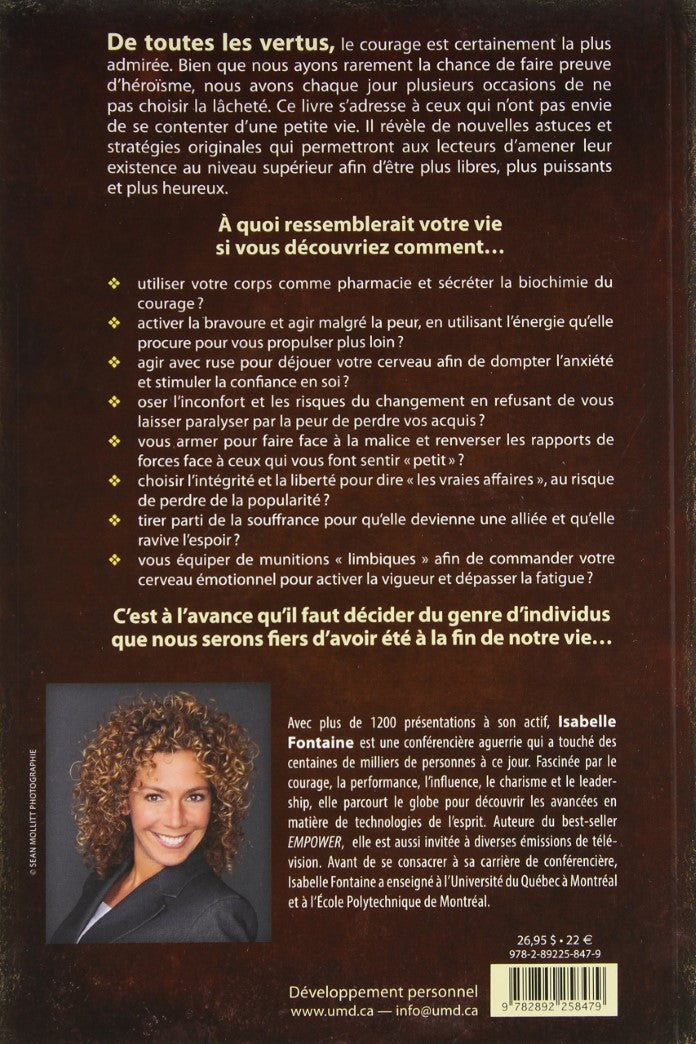 Livre Le courage : Comment l'activer? (Isabelle Fontaine) (Livre d'occasion) - ISBN 2892258472