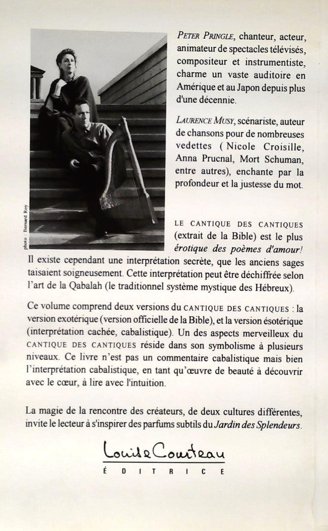 Livre Le cantique des cantiques - Peter Pringle (Livre d'occasion) - ISBN 2892391563