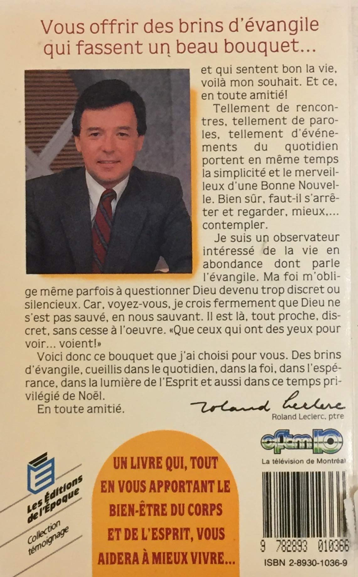 Livre En toute amitié - Roland Leclerc (Livre d'occasion) - ISBN 2893010369