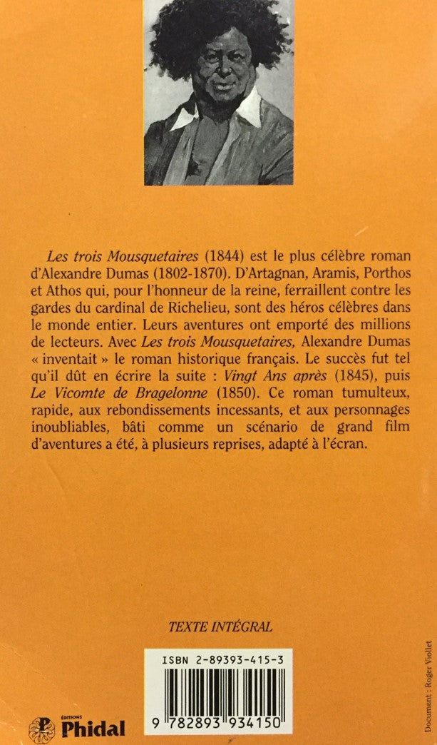Livre Classiques Français : Les trois mousquetaires (Alexandre Dumas) (Livre d'occasion) - ISBN...