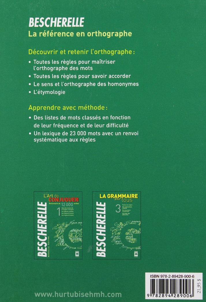 Livre L'Orthographe pour tous (Livre d'occasion) - ISBN 2894289006