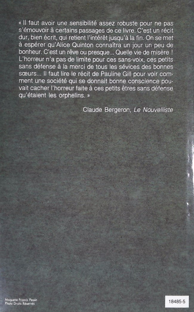 Livre Les enfants de Duplessis - Pauline Gill (Livre d'occasion) - ISBN 2894300131