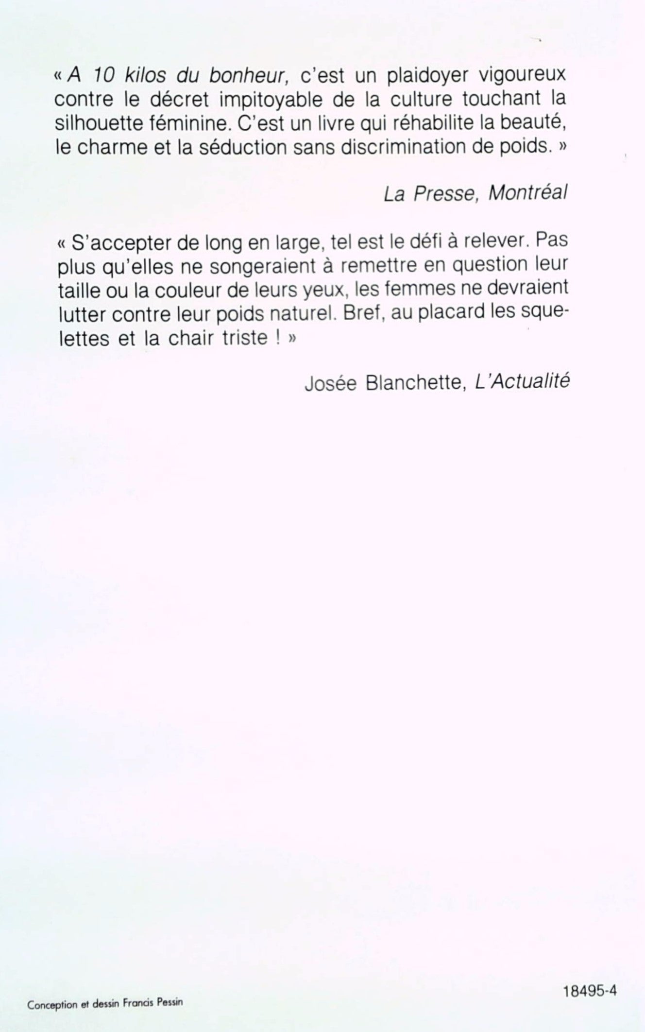 Livre À 10 kilos du bonheur - Danielle Bourque (Livre d'occasion) - ISBN 2894300182