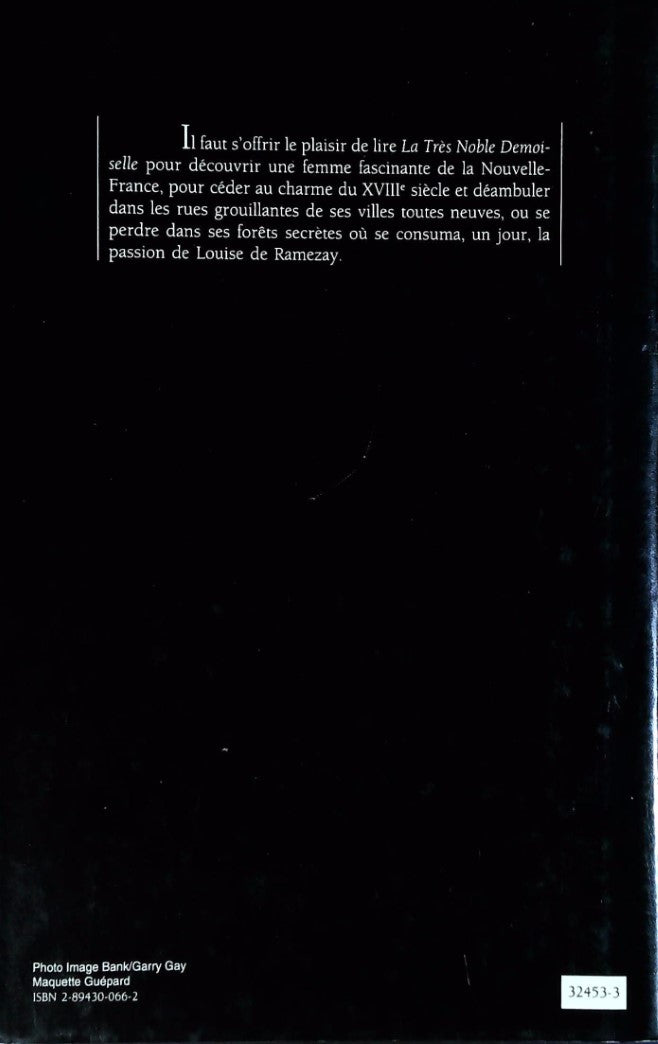 Livre La très noble demoiselle - Louise Simard (Livre d'occasion) - ISBN 2894300662