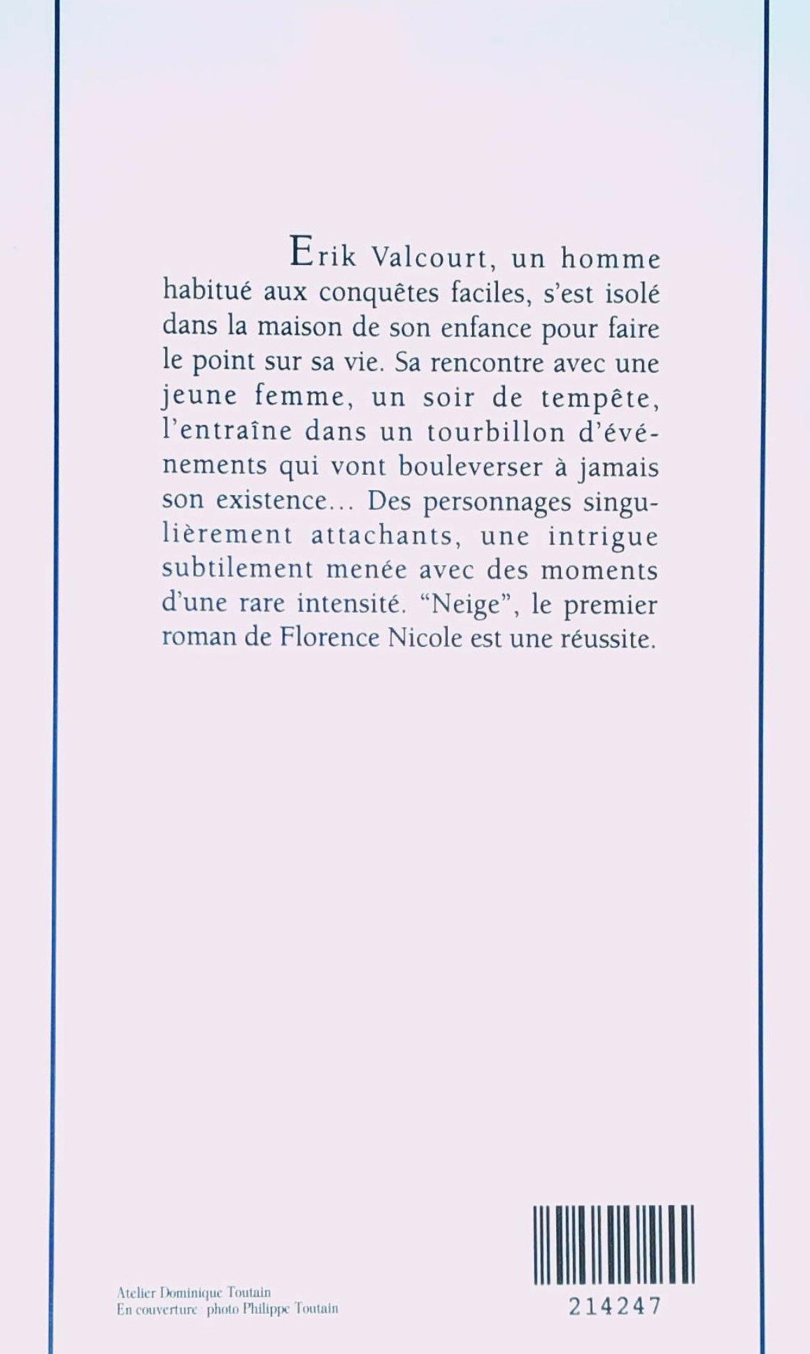 Livre Neige - Florence Nicole (Livre d'occasion) - ISBN 2894301618