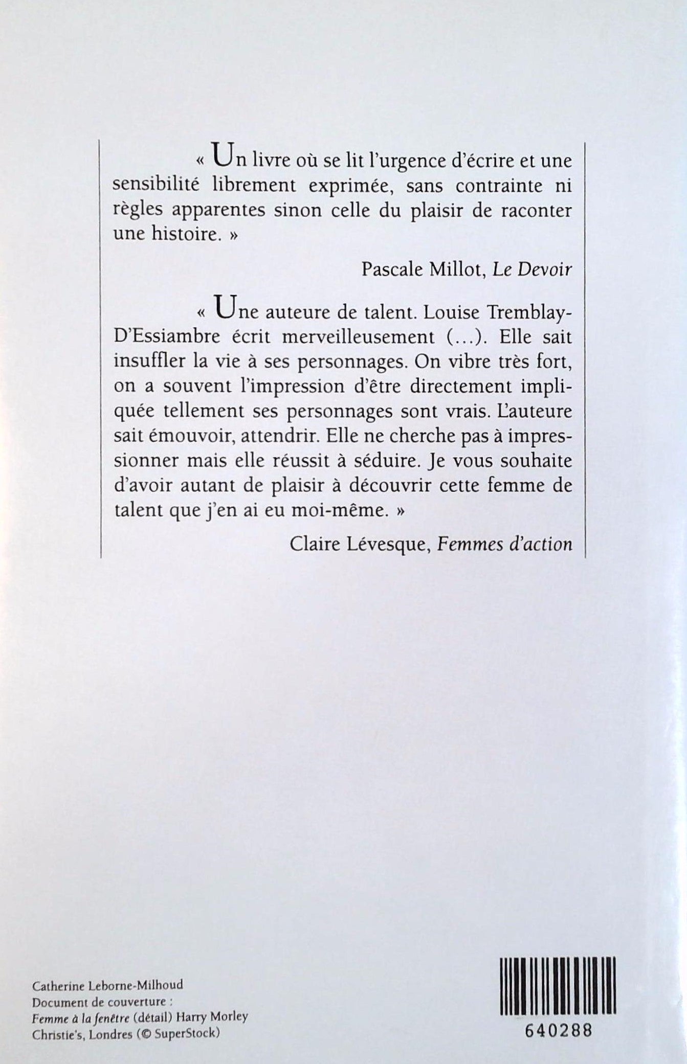 Livre La tourmente - Louise Tremblay-D'Essiambre (Livre d'occasion) - ISBN 2894302207