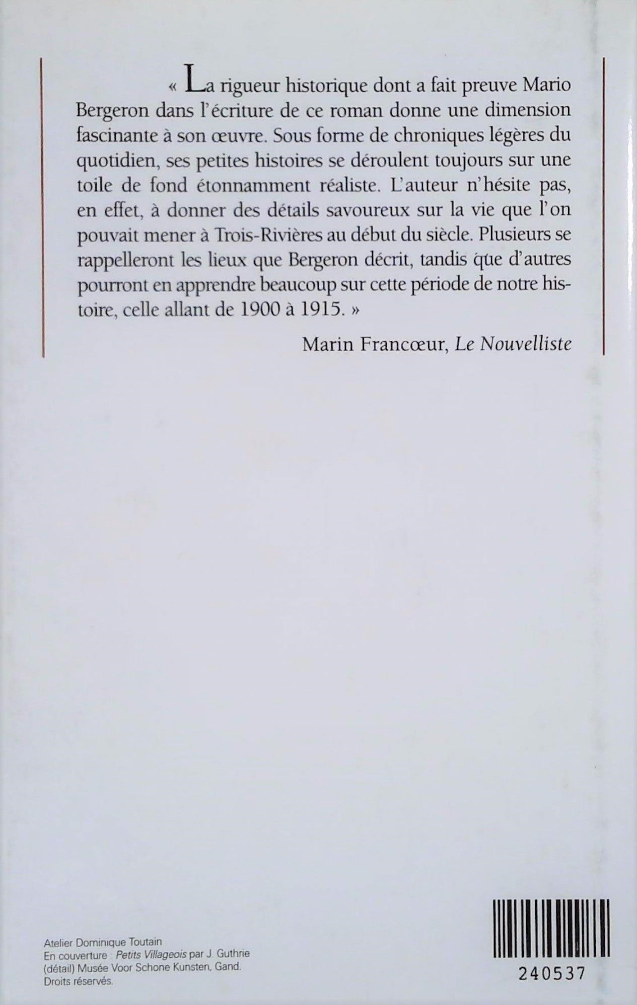 Livre Le petit train du bonheur - Mario Bergeron (Livre d'occasion) - ISBN 2894303378