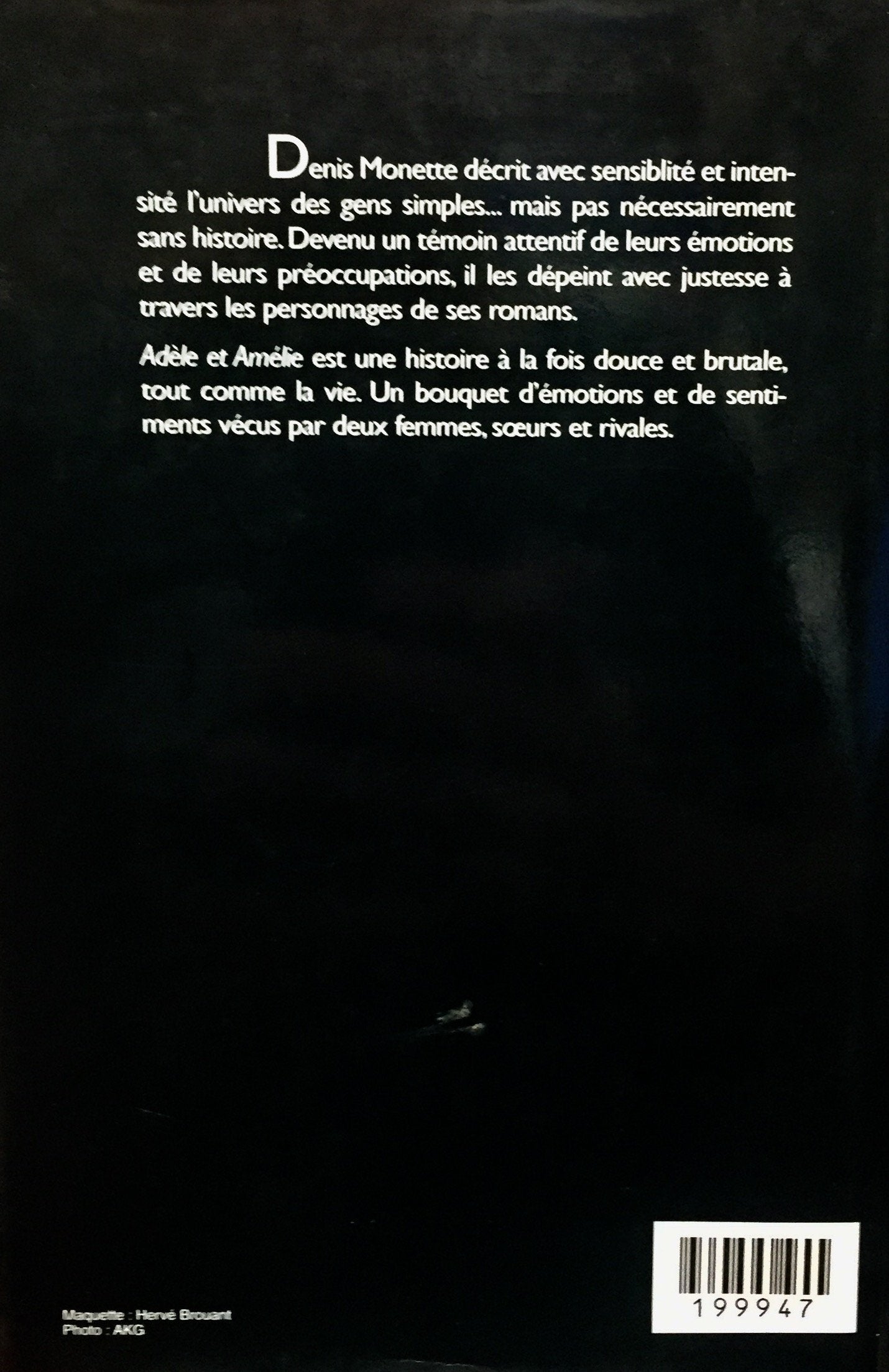 Livre Adèle & Amélie - Denis Monette (Livre neuf) - ISBN 2894304021