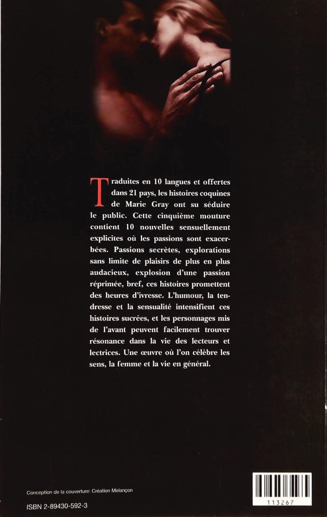 Livre Rougir un peu, beaucoup, passionnément - Marie Gray (Livre d'occasion) - ISBN 2894305923