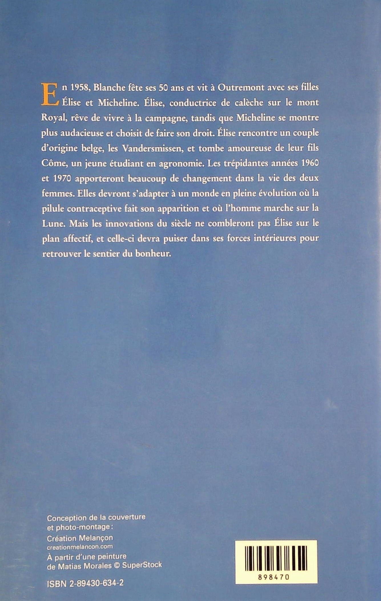 Livre L'abandon de la mésange - Arlette Cousture (Livre d'occasion) - ISBN 2894306342